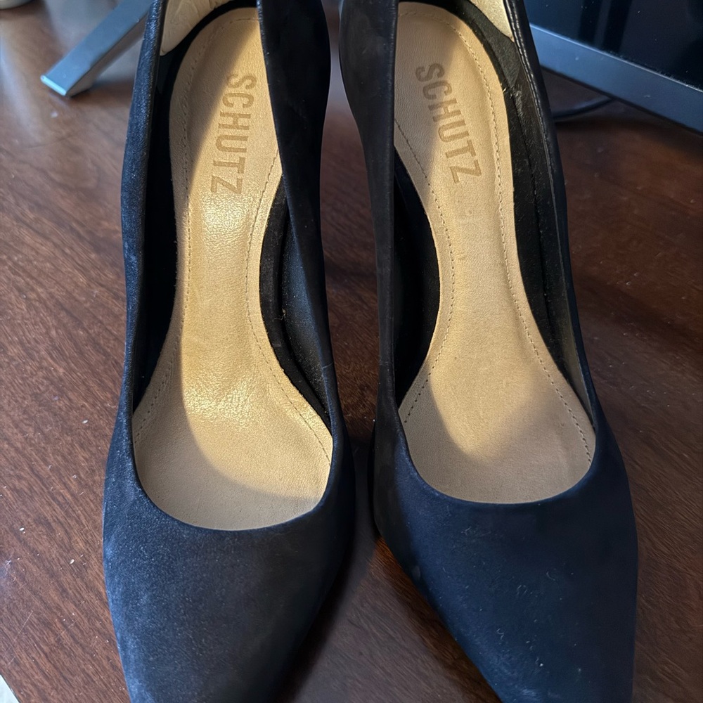 Schutz Classic Black Heels